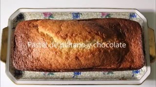 ¿ Cómo hacer un pastel liviano de plátano y chocolate [upl. by Teddie]