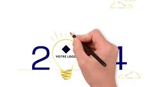 Cybercarte de vœux de bonne année professionnelle 2024 💡 ST180  Vidéostorytelling by Néologis [upl. by Eanyl905]