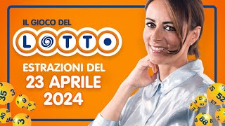 Estrazione in diretta del Gioco del Lotto e del Simbolotto di Sabato 23 Aprile 2024 [upl. by Ibmab734]