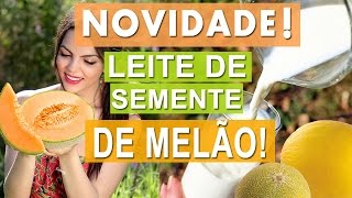 Leite vegetal de SEMENTE DE MELÃO  Barato vegano DELICIOSO e sem lactose [upl. by Hakceber387]