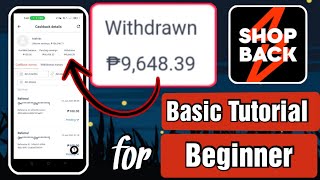 ShopBack tutorial for Beginners  Earn up to 964839 pesos  how to earn money online [upl. by Houston741]