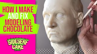 HOW TO MAKE and fix MODELING CHOCOLATE  Beginner Tutorial [upl. by Itsur]