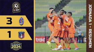 ¡Remontada naranja  LigaFUTVEBancoDeVenezuela  La Guaira vs Monagas  Jornada 1 Fase Final [upl. by Sashenka]