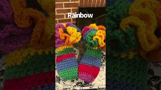 Crochet Ruffle Socks I had so much fun creative dosomethingdifferent crochetrufflesocks [upl. by Aiva]