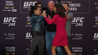 UFC 248 Media Day Faceoffs [upl. by Surtemed978]