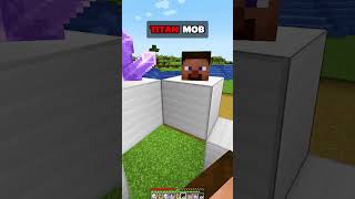 MINECRAFT  SPAWN TITAN MOB IN MINECRAFT🤯 WAIT FOR ITWITH はいよろこんで minecraft shorts [upl. by Ssyla]