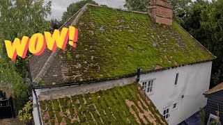 I Remove A SHOCKING Amount Of Growth Before The Moss Completely DESTROYS This Roof [upl. by Selmner]