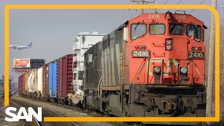 Looming Canadian rail shutdown could impact US supply chain [upl. by Kablesh577]