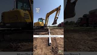 How do excavators traverse water pipes shorts facts didyouknow excavators howto [upl. by Peale680]