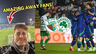 PANATHINAIKOS FANS GO MENTAL The New Saints 02 Panathinaikos VLOG [upl. by Anitan]