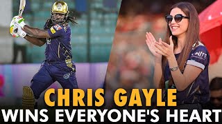 Chris Gayle Wins Everyones Heart  HBLPSL  MG2T [upl. by Rehpinej77]