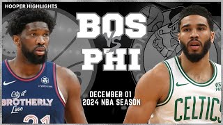 Boston Celtics vs Philadelphia 76ers Full Game Highlights  Dec 1  2024 NBA Season [upl. by Lacey]