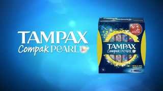 How to Use Tampons TAMPAX Compak Pearl Using the Applicator [upl. by Araid225]