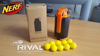 GRENADE NERF RIVAL test et présentation en français FR HD [upl. by Eibber]