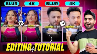 📲How To Convert Normal Video To 4K ULTRA HD  Normal Video Ko HD Video Kaise Banaye  Shorts Editin [upl. by Gerty623]