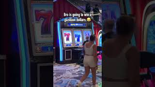 BRO IS GOING TO WIN A GAZILLION DOLLARS casino slots jackpot [upl. by Marlene]