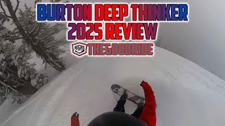 Burton Deep Thinker 2025 Snowboard Review [upl. by Eisdnil]