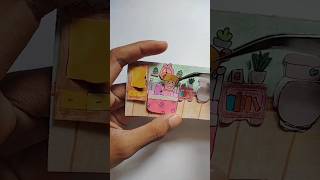 tutorial house book paper doll DIY papercraft shorts [upl. by Gierc]