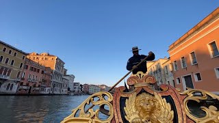 Venice Gondola Ride along Grand Canal and Small Canals [upl. by Sig]