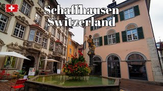 🇨🇭 Schaffhausen Switzerland  Walking Tour of Switzerlands Charming Historic Town Subtitles [upl. by Etaner317]