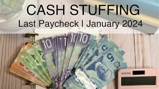 Cash Stuffing  Last Pay in January  445 [upl. by Obidiah]