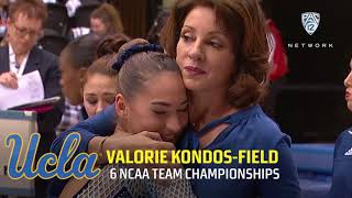 UCLA womens gymnastics coach Valorie KondosField wins 500th meet [upl. by Vachel]