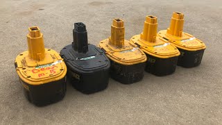 Restoring 5 Dewalt 18v XPR batteries [upl. by Rorry798]