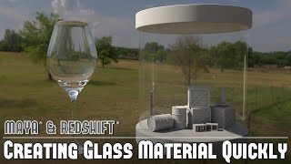 Redshift wMaya 7 Redshift Materials  Creating and Rendering Glass Surfaces Quickly [upl. by Stephania]