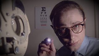 ASMR Eye Exam Friendly Realistic Eye Test with Vintage Refractor [upl. by Sukramaj]