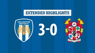 Extended Highlights  Colchester United 30 Tranmere Rovers [upl. by Mackenie]