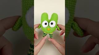 Sew Facial Expressions for Duolingo Crochet Doll💚🤗 Double Face Emoticon  Stepbystep Tutorial🥳 [upl. by Gabriella]