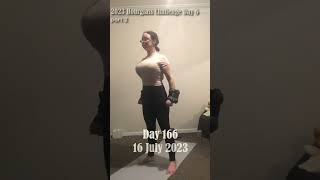 Day 166 Chloe Ting Transformation amp Weight Loss Challenge 2023 Motivation 💚 part 2 [upl. by Nyrek850]