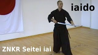 IAIDO Japanese sword art  ZNKR Seitei Iai kata all 12 forms from 2005 [upl. by Hernando]