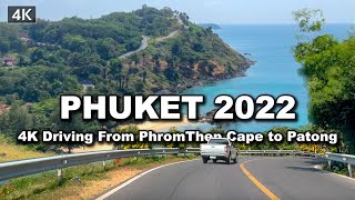 【🇹🇭 4K】Driving on the beach Phuket 2022  Patong  Kata  Karon  PhromThep Cape [upl. by Ecneps560]