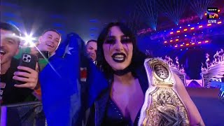 Rhea Ripley Epic Entrance on WWE Elimination Chamber 2024 HD [upl. by Ynaitirb]