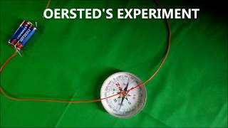 Oersteds experiment Explain HindiEng [upl. by Yelra416]