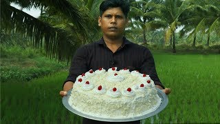 Home Made White Forest Cake  ഓവൻ ഇല്ലാതെ അടിപൊളി വൈറ്റ് ഫോറസ്റ്റ് കേക്ക്  White Forest cake Recipe [upl. by Edana662]