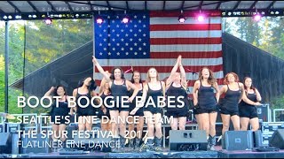 Boot Boogie Babes Flatliner Line Dance Spur Festival 2017 [upl. by Marilin557]