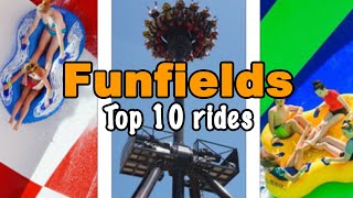 Top 10 rides at Funfields Theme Park  Melbourne Australia  2022 [upl. by Danielson]