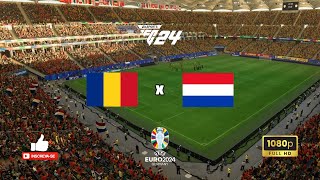 🇹🇩Romênia x Holanda🇳🇱  Euro 2024  Oitavas de Final 02072024  EAFC 24 [upl. by Arnon293]