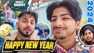 1st VLOG 2024🥳 HAPPY NEW YEAR😇🙏🏻 Rishav Ne Eh Ki Kehta😱🤣 REELS SHOOT📷 deeprandhwa 2024 [upl. by Nonregla]