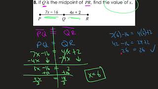 Midpoint amp Congruent Segments [upl. by Dionisio58]