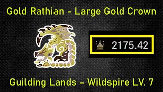 Gold Rathian Large Gold Crown How to Measure Gold Crown Guide  Guilding Lands  MHW Iceborne [upl. by Namyw96]