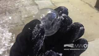 Freezing bubbles at Mount Washington Observatory [upl. by Rosalia243]