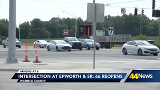 Continuous flow intersection opens at Epworth amp SR 66 [upl. by Vaclav667]