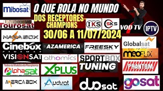 STATUS ATUALIZADO DE TODAS MARCAS DE RECEPTORES IKSSKS IPTV 3006 A 11072024 [upl. by Yborian918]