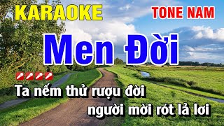 Karaoke Men Đời Tone Nam   Nếm Đời 2  Nhạc Sống  Hoàng Luân [upl. by Anse]