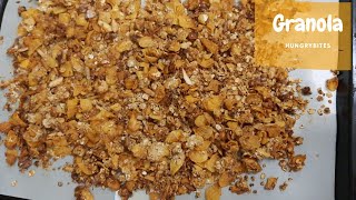 Granola Recipe Healthy Granola Recipe [upl. by Nahpos39]