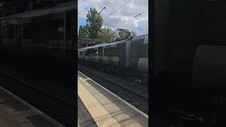 350374 departing Marston Green Birmingham International  Rugeley Trent Valley trains shorts [upl. by Nytnerb]