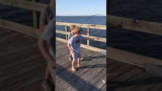 One last Flounder before the season is over Jacob and Robert fishing in NJ with kids [upl. by Imim]